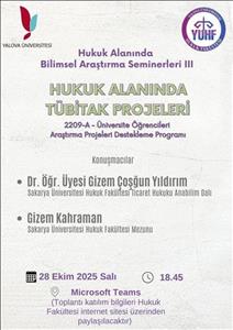 Hukuk Alanında TÜBİTAK Projeleri Semineri III