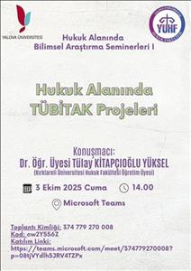 Hukuk Alanında TÜBİTAK Projeleri Semineri