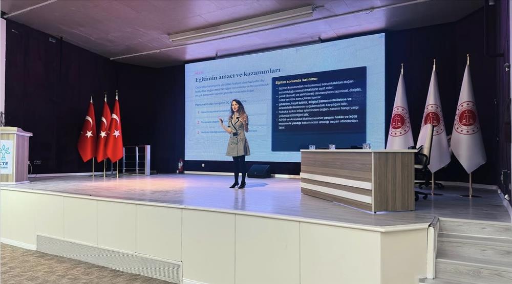 Öğretim Üyemiz Dr. Öğr. Üyesi Kübra Bayraktar, Adalet Bakanlığı İstanbul Eğitim Merkezinde Konferans Verdi