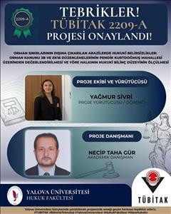 Öğretim Üyelerimizin Danışmanlığında Yürütülen TÜBİTAK 2209-A Projelerimiz Onaylandı 